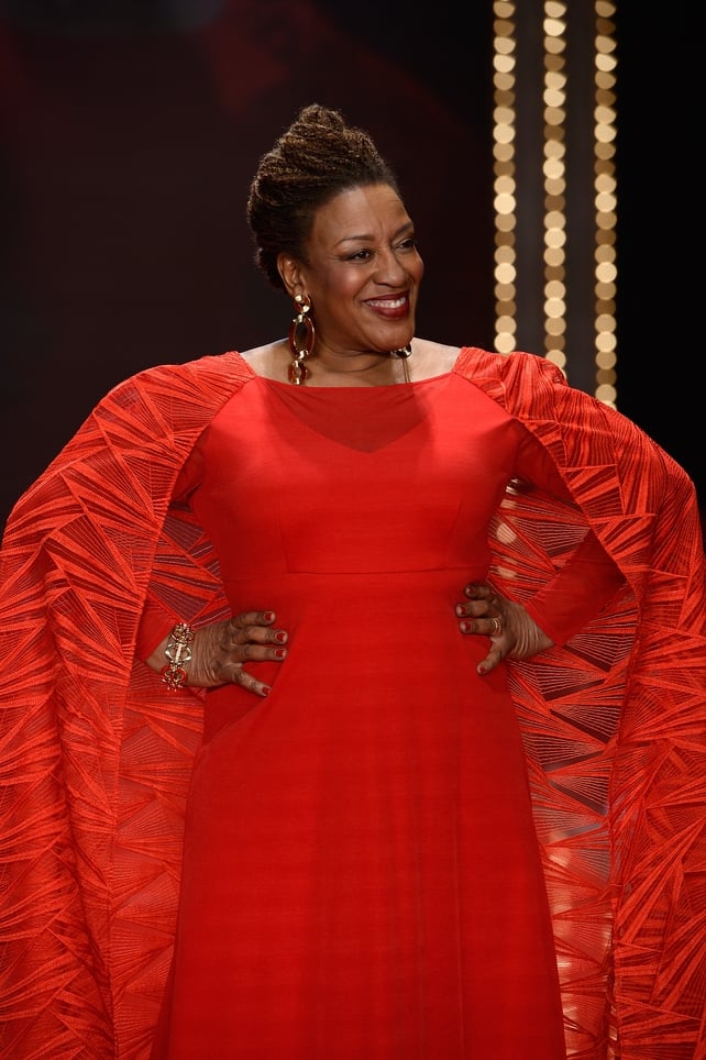 Thursday Day 1: N.C.I.S. Actress C.C.H. Pounder looked amazing in red for The American Heart Association's Go Red For Women show.