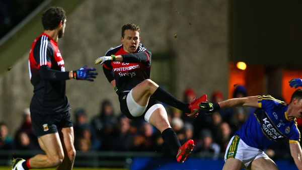 Andy Moran gets his shot off against Kerry in Tralee
