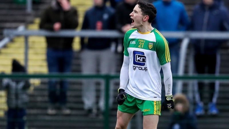Eoin McHugh celebrates his match-winning point