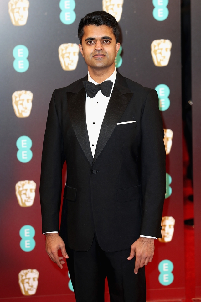 Lion star Divian Ladwa is one of the first stylish men on the red carpet wearing Aquascutum & cuff links by Harrys of London.