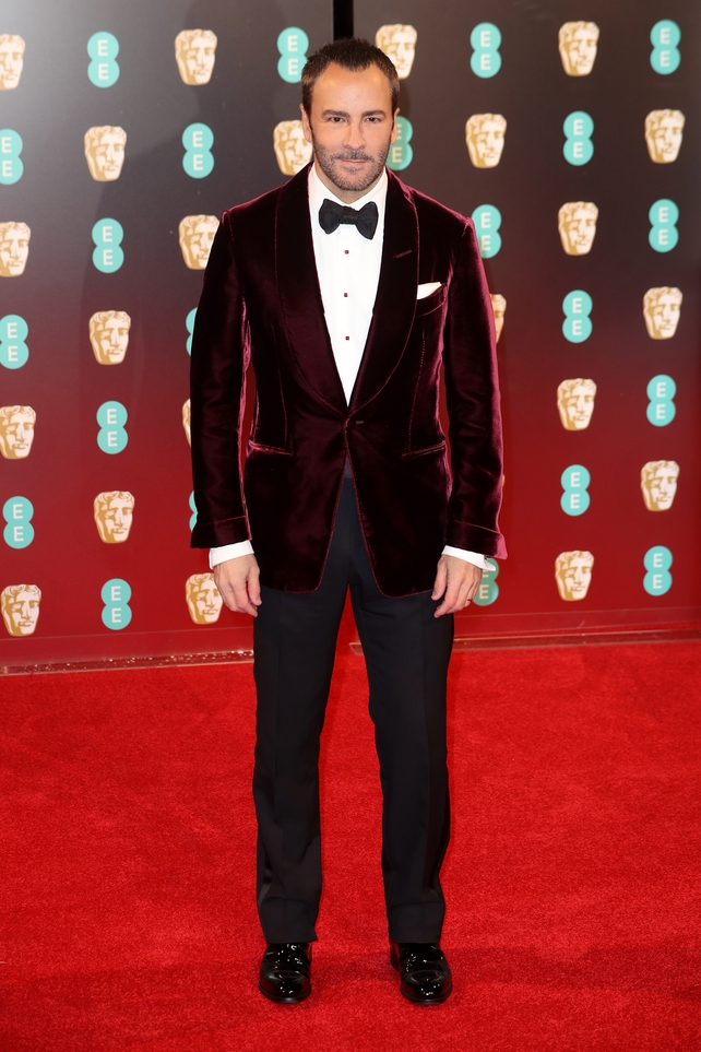 Fashion designer and Nocturnal Animals director and Bafta nominee, Tom Ford wearing nothing but!