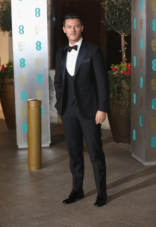 Welsh actor Luke Evans looked dapper on the night.