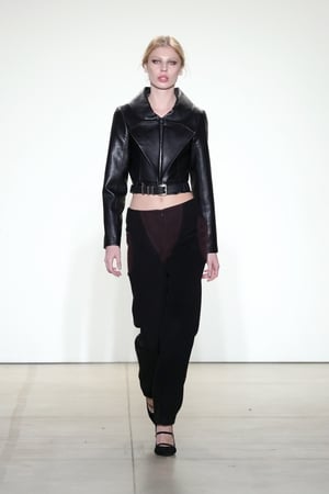 Sunday Day 4: Cat eyes and black leather from Vivienne Hu - eternal basics that always work!