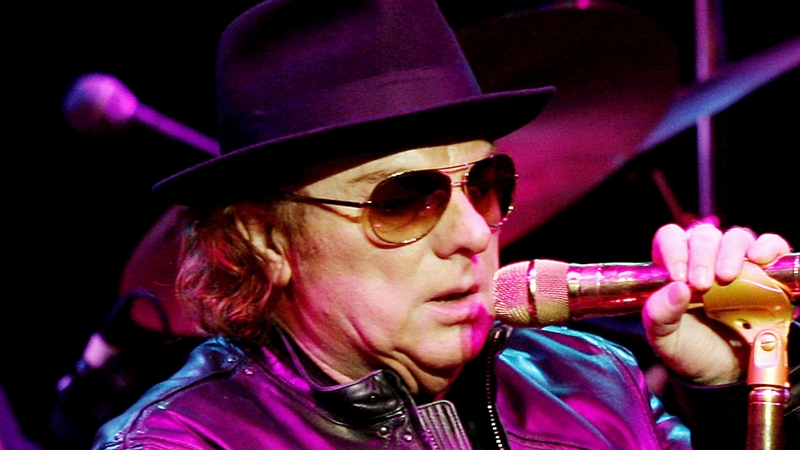 Old heartland: Van Morrison performs in LA in 2009. These recently-issued CDs feature him in concert in 1973, also in California.