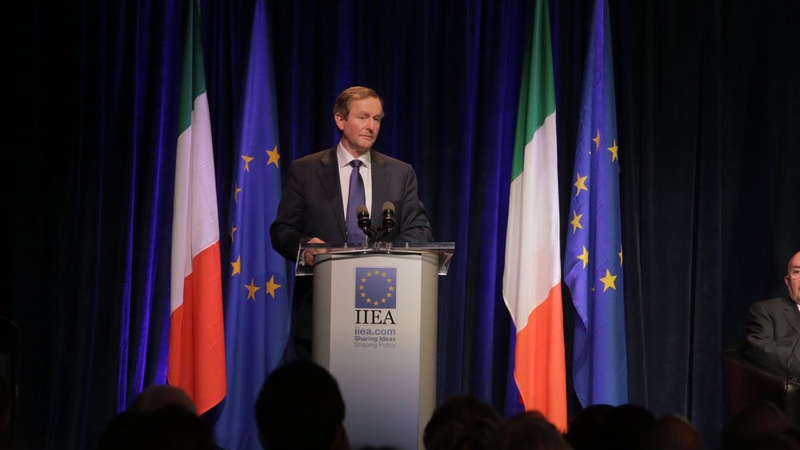 Enda Kenny likened the Northern Ireland border to the Berlin Wall