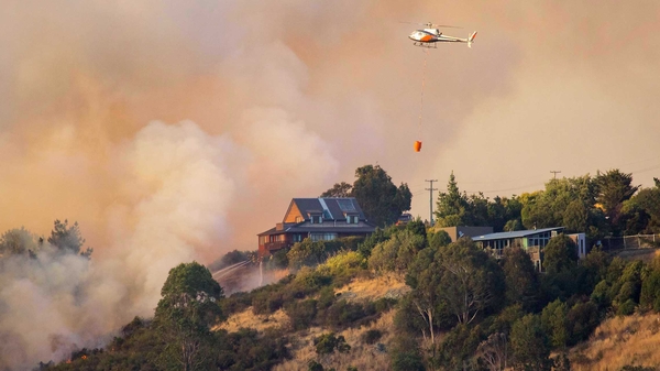 Several aircraft are involved in the fight against the fire