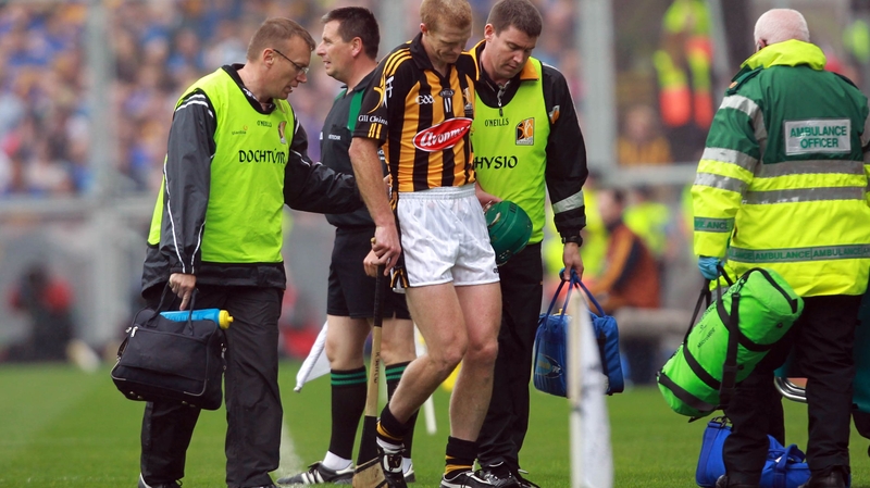 A cruciate ligament injury cut short Henry Shefflin's All-Ireland Hurling final in 2010