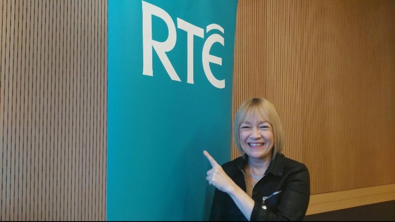 Cindy Gallop talking to RTÉ