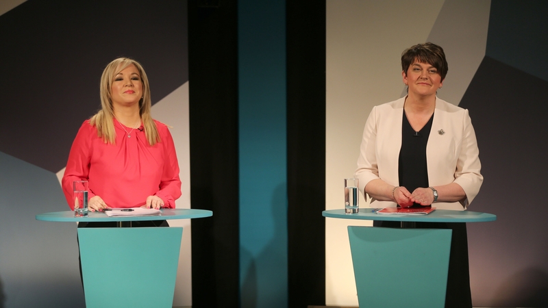 Sinn Féin's Michelle O'Neill and Arlene Foster of the DUP