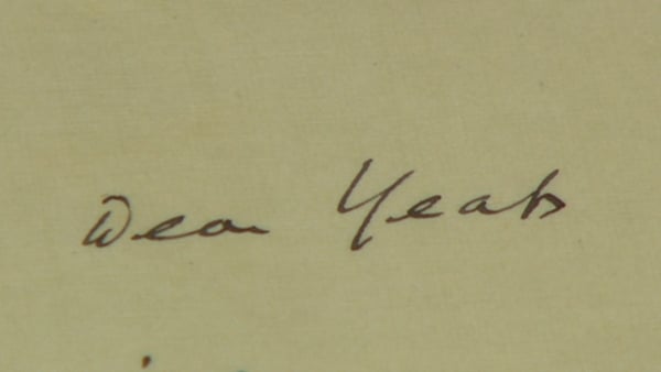 Yeats, Joyce letters to go on display at National Library