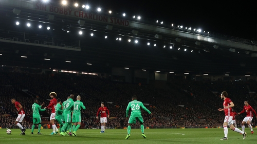 Manchester United's Zlatan Ibrahimovic scores the opener at Old Trafford