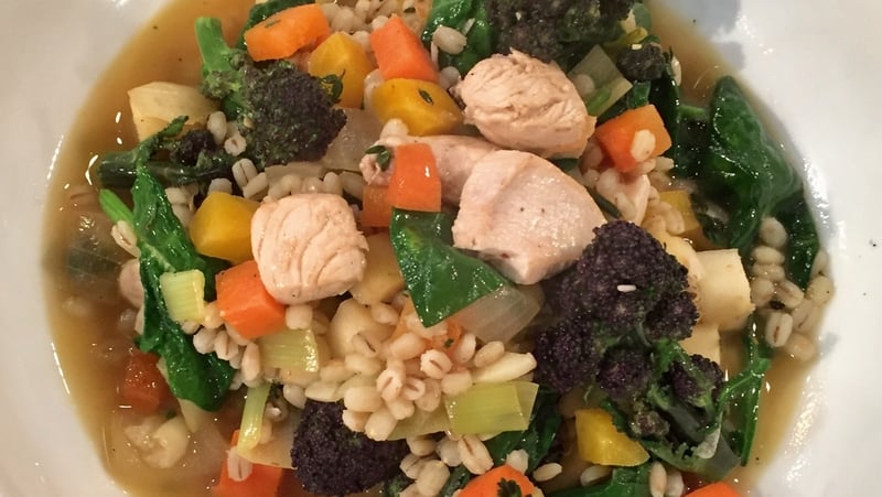 Kev's Chicken, veg & Irish style risotto: Today