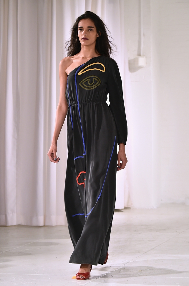 Monday 13th Day 5: Arty vibes at the Mara Hoffman fashion show.