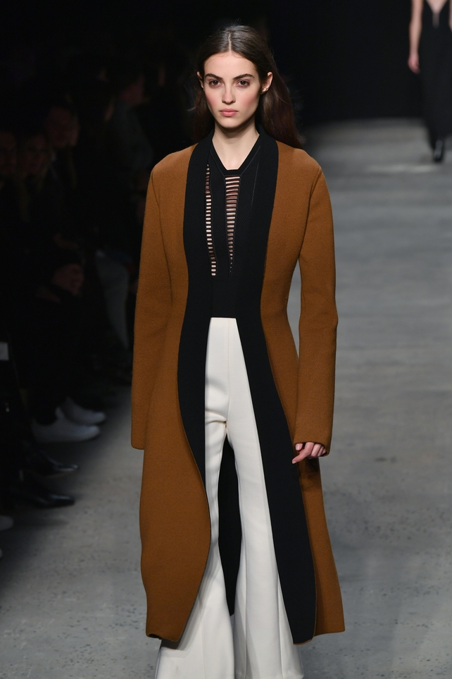February 14th Day 6: Long, loose, minimal...Narciso Rodriguez' style this season.