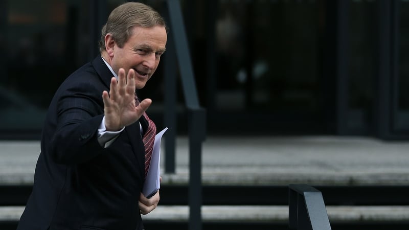 Enda Kenny had said he would deal with his leadership after St Patrick's Day