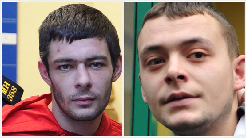 Josh Turner (L) and Wayne Cluskey were both convicted over the death of Christopher Nevin in 2015