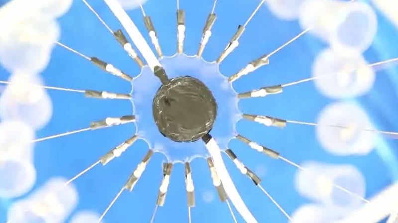 Voltage administered to soft membranes that deploy and stiffen before they break