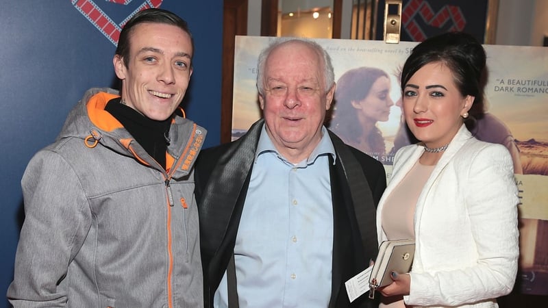 Jim Sheridan welcomed Mark Mark Seenan and Cheryl Murphy, who resided in Apollo House over Christmas to the Irish premiere of The Secret Scripture [Image: Brian McEvoy]