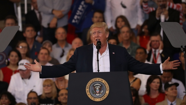 Donald Trump made the comments at a rally in the city of Melbourne in Florida