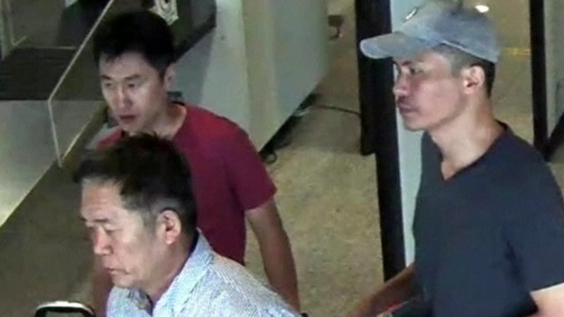 Three of the five suspects in the murder of Kim Jong Nam