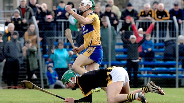 Aaron Shanagher scores Clare's second goal against Kilkenny