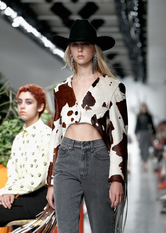 Rodeo vibes at the Ashley Williams fashion show.