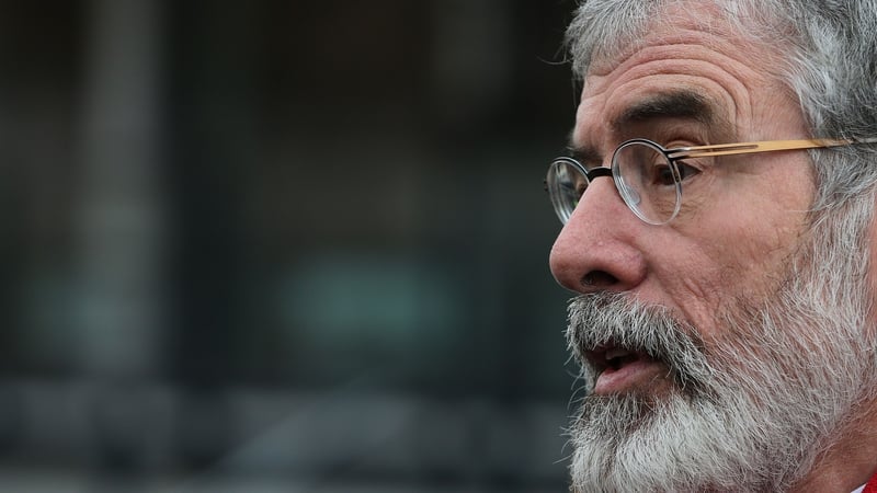 Gerry Adams said if the British have their way we are going to have a hard economic border on this island