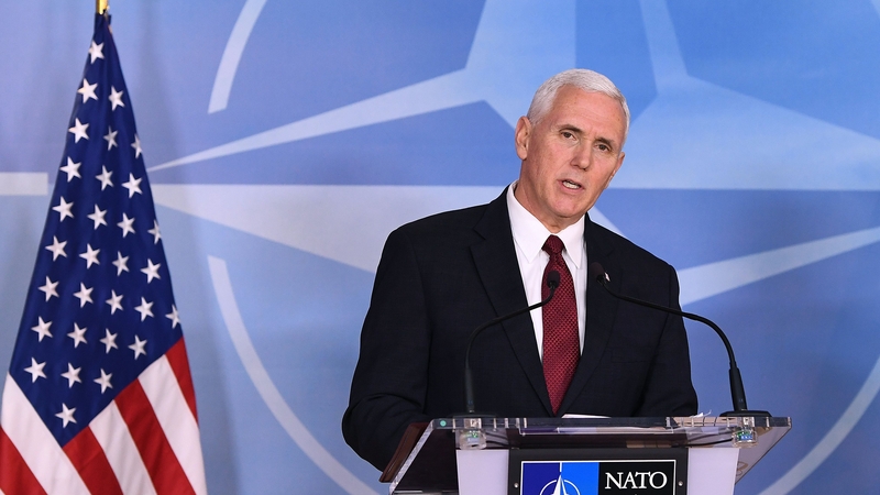 US Vice-President Mike Pence was in Brussels to meet EU leaders