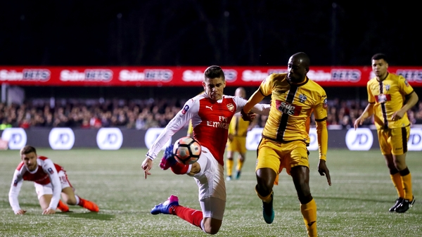 Arsenal now face Lincoln in the next round