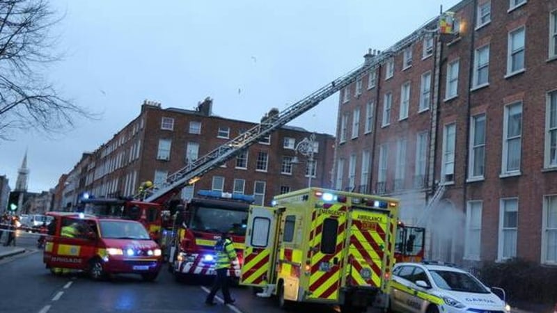 Dublin Fire Brigade fought a blaze on Mountjoy Square earlier this year where it discovered 150 people living in three houses