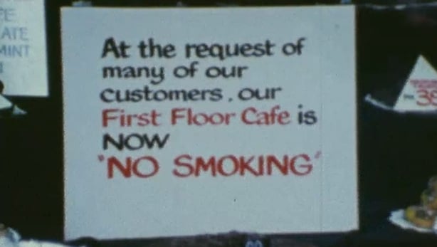 A no-smoking sign