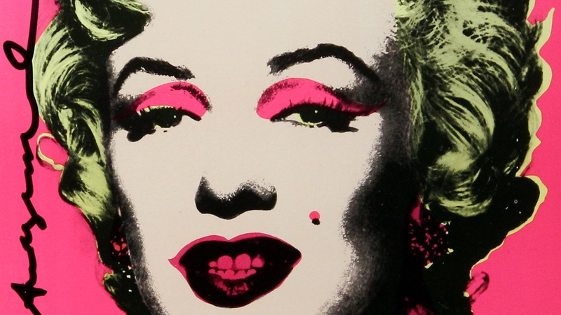 Detail from Andy Warhol's Marilyn Invitation