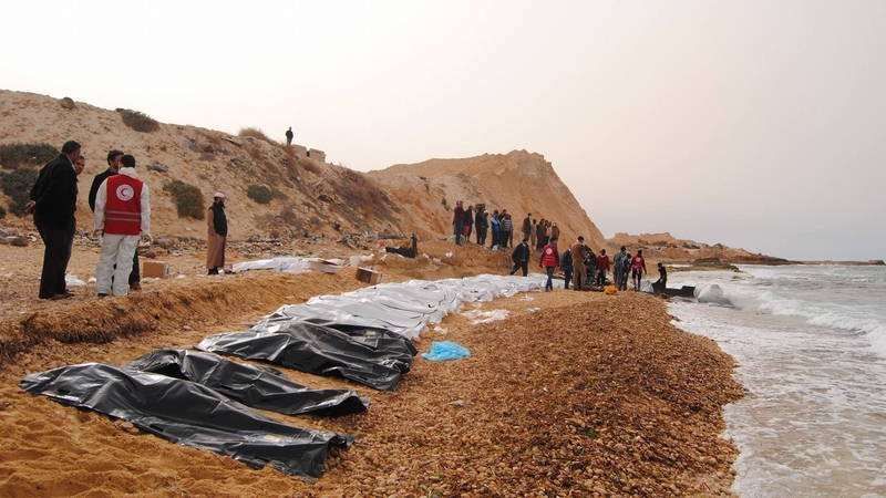 Red Crescent shared images taken of the scene on social media