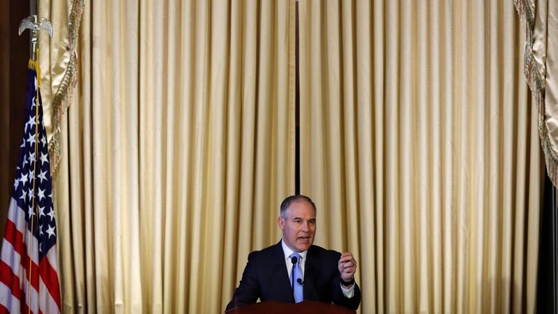 Scott Pruitt told his staff that he will 'listen, learn and lead' in his role as US EPA head