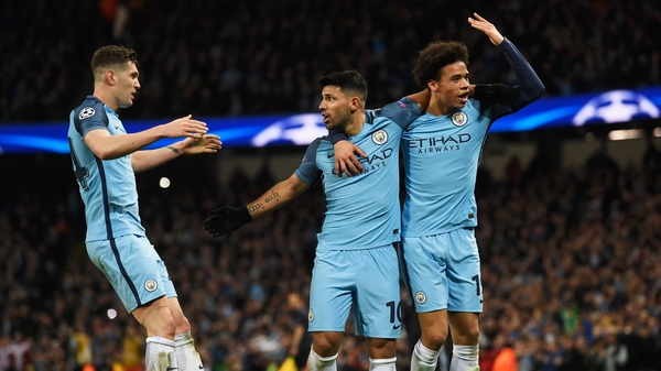 Jphn Stones, Sergio Aguero and Leroy Sane were among the goals for City