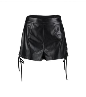 Nothing beats a good pair of edgy shorts for warmer weather. This pair from boohoo.com are great for a day to night outfit.