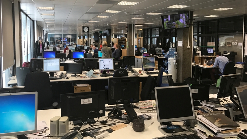 The RTÉ newsroom