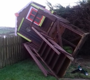 Play is postponed in this house in Carrickmacross, Co Monaghan (Pic: Ramona Tobin)