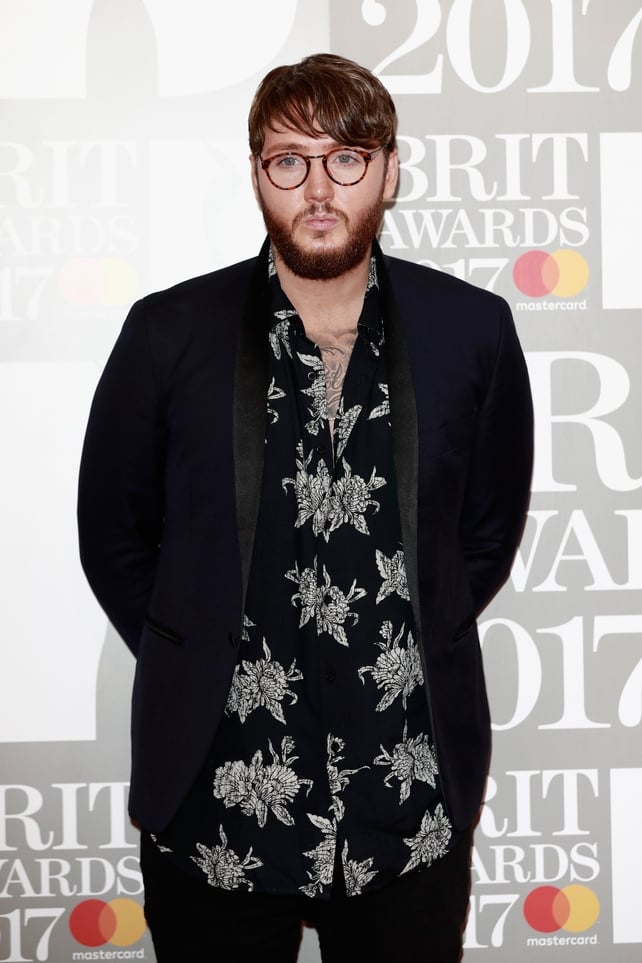 James Arthur looking dandy on the red carpet.