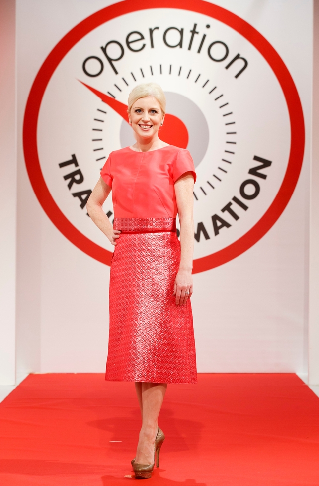 Dietitian Aoife Hearne sporting an up-do.