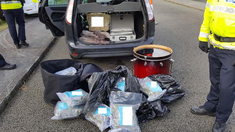 The drugs were discovered at a checkpoint in Laois