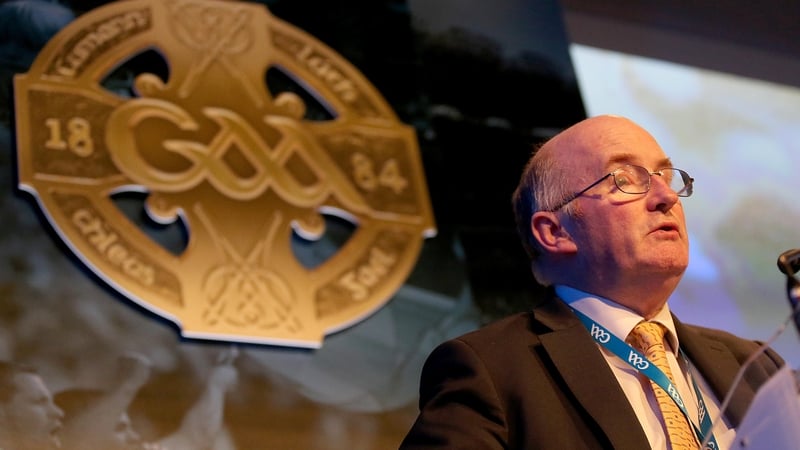 GAA President John Horan addressing Annual Congress