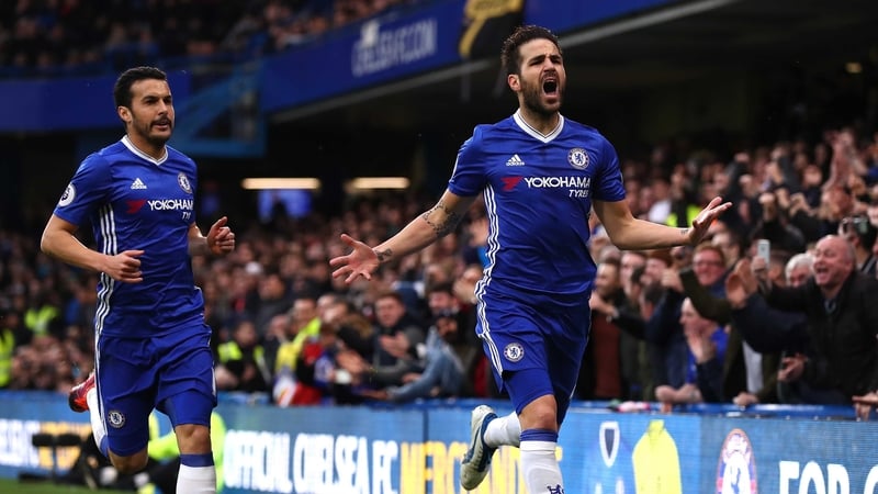 Cesc Fabregas opened the scoring for Chelsea at Stamford Bridge