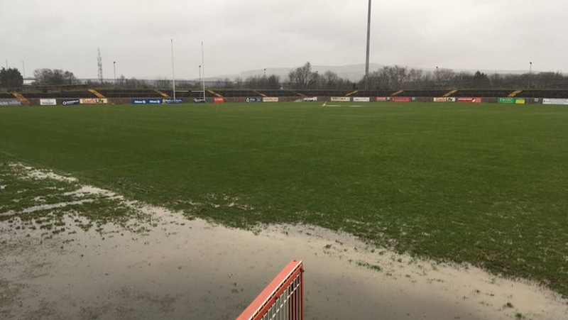 A rather wet Healy Park in Omagh