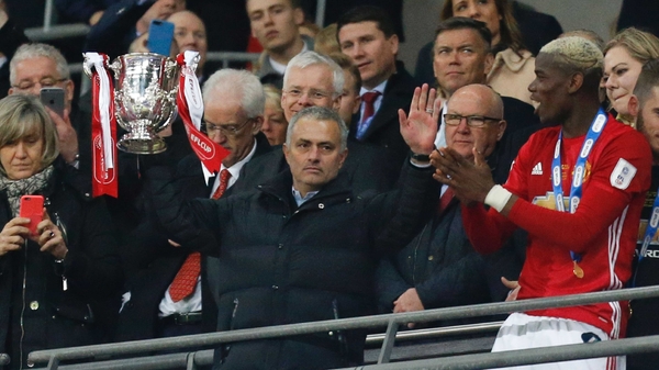Jose Mourinho's celebrations were muted at Wembley
