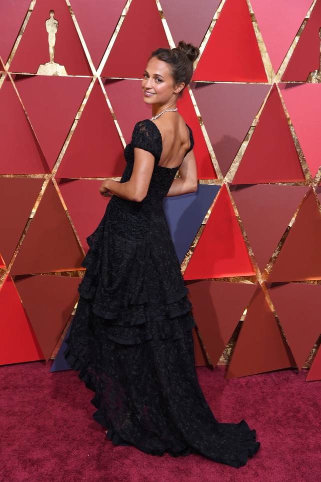 Alicia Vikander is glowing in Louis Vuitton