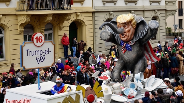 One of the main targets of this year's jokes is Donald Trump