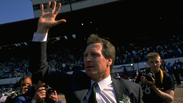 Billy McNeill during his time in charge of Celtic in 1988