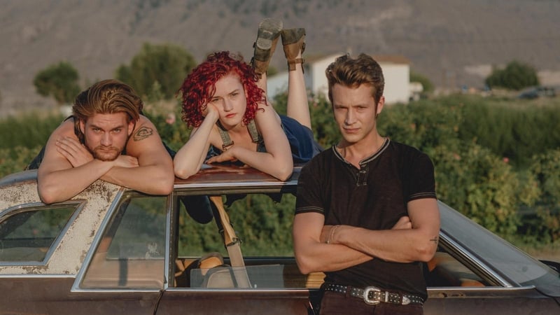 Rebels without a cause: Jamalee, Sammy and Jason in Tomato Red.