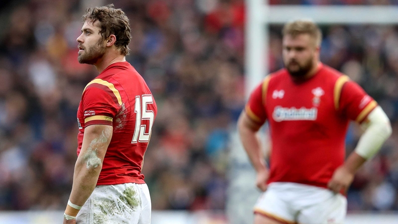 Leigh Halfpenny (L) 'felt the conditions weren't right' for the penalty attempt